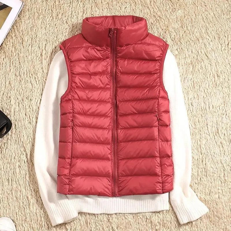 WarmNest™ | Women's Ultra Light Down Vest | Lightweight Sleeveless Puffer Jacket for Warmth & Comfort