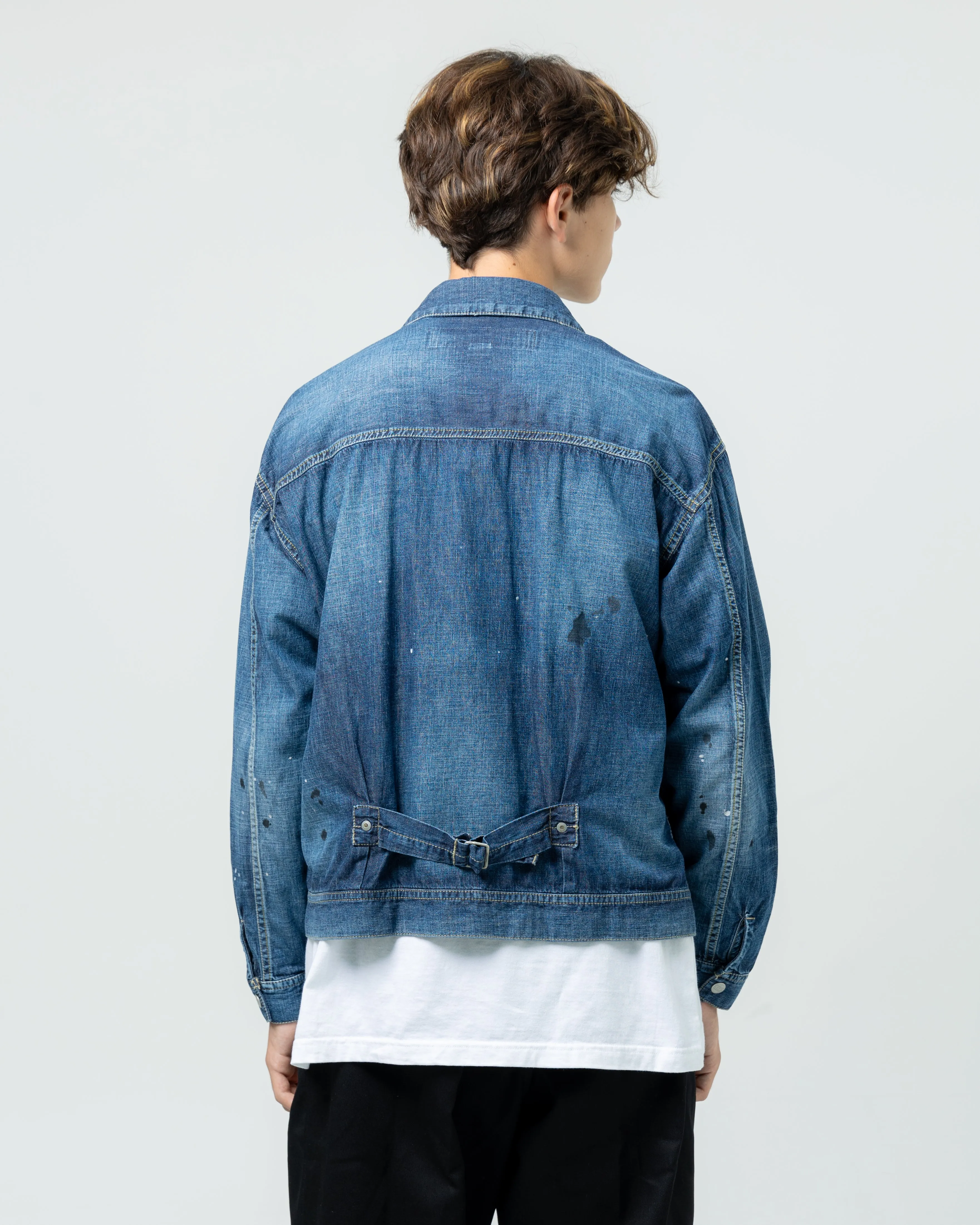 Washed Lightweight Denim Jacket | Indigo