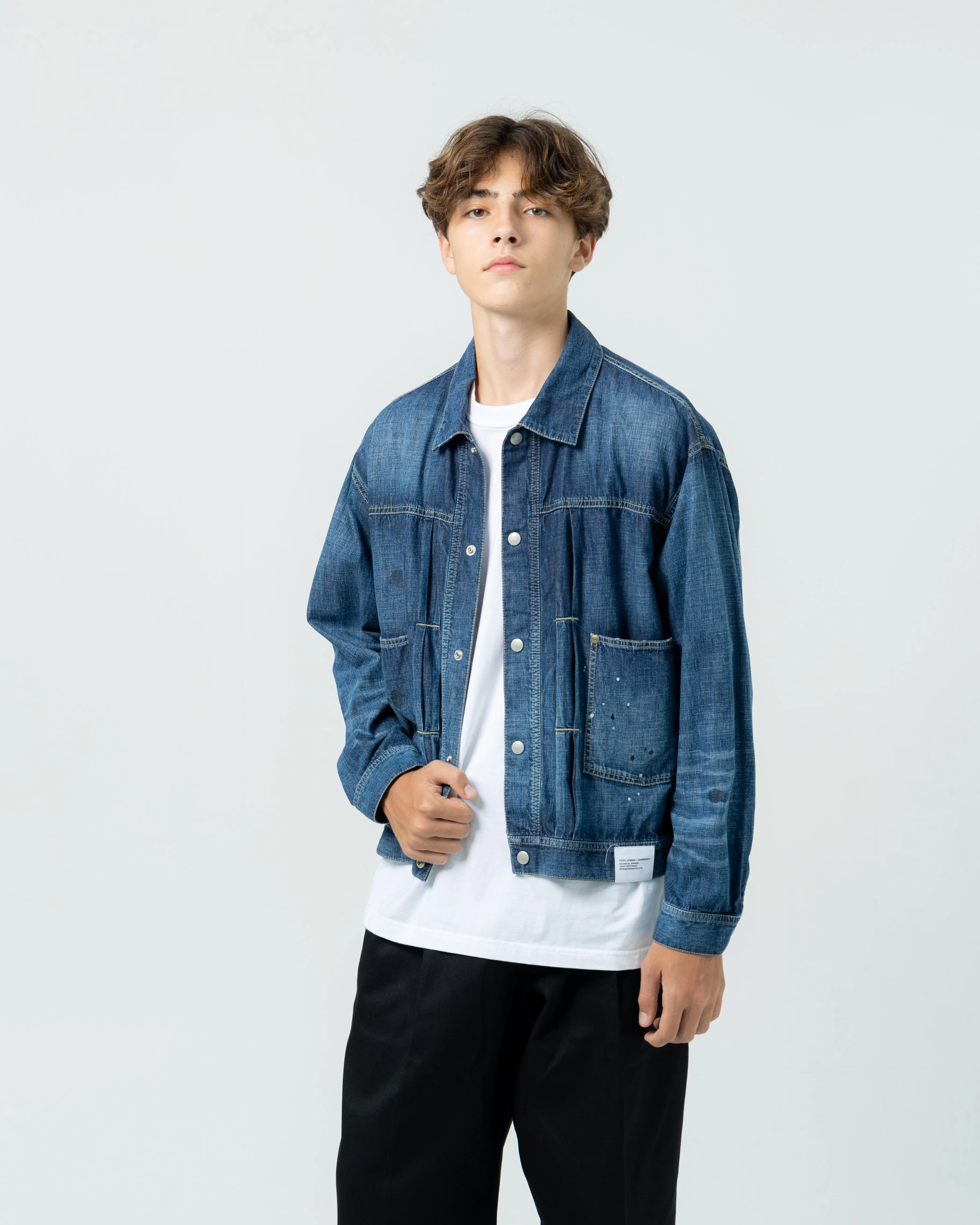 Washed Lightweight Denim Jacket | Indigo