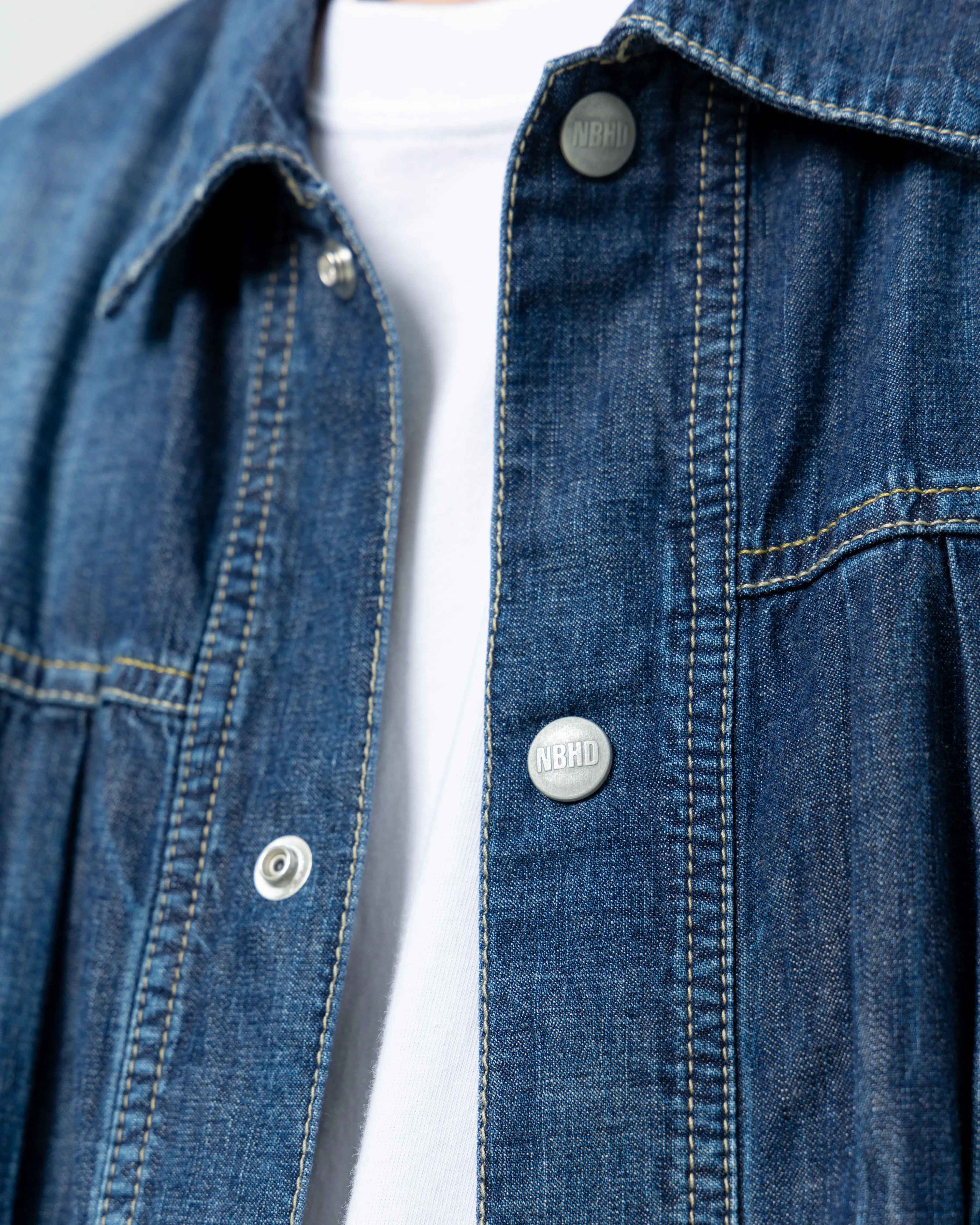 Washed Lightweight Denim Jacket | Indigo