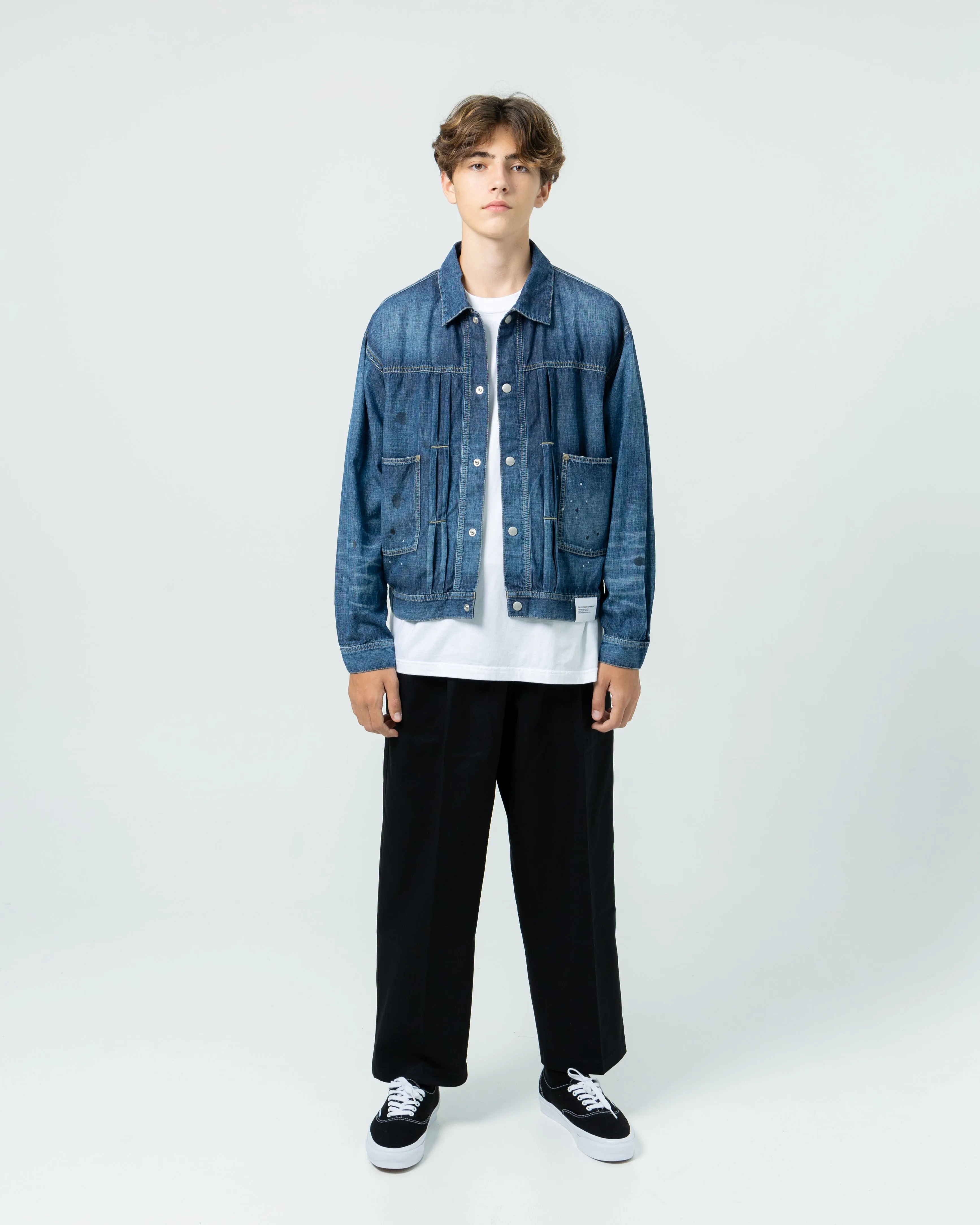 Washed Lightweight Denim Jacket | Indigo