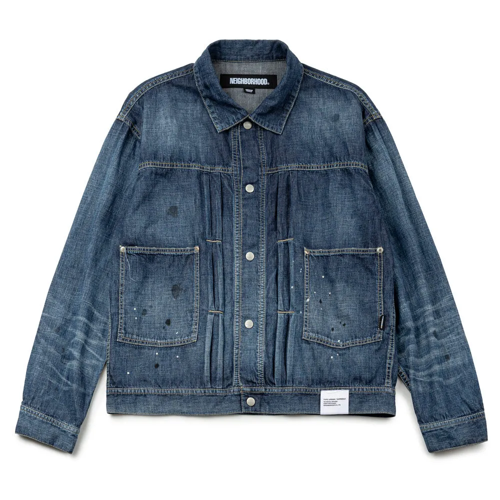 Washed Lightweight Denim Jacket | Indigo