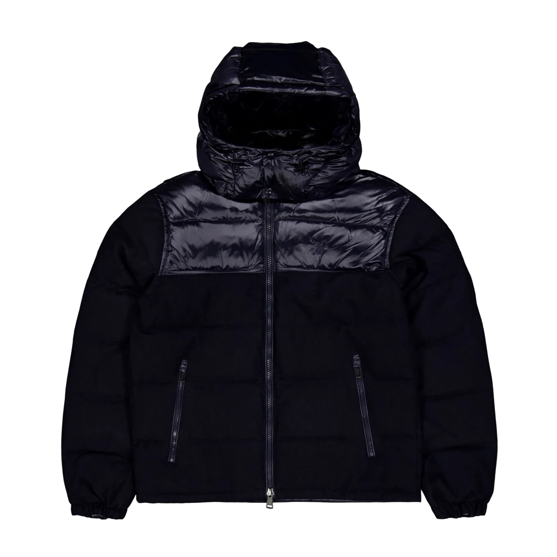 Water-Resistant Hybrid Down Jacket Collection Nvy Glsy/Navy Wl