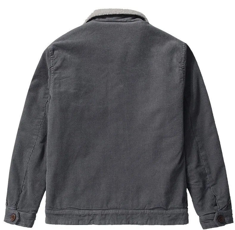West Louis™ Turn Down Collar Warm Fleece Jacket