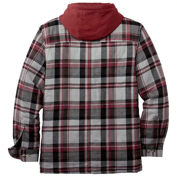 Winter Cotton Plaid Loose Jacket
