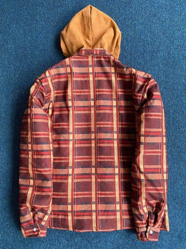 Winter Cotton Plaid Loose Jacket