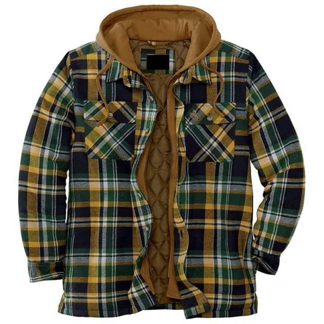 Winter Cotton Plaid Loose Jacket