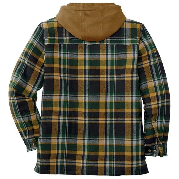 Winter Cotton Plaid Loose Jacket