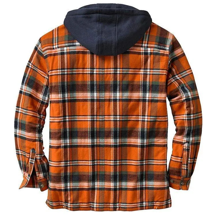Winter Cotton Plaid Loose Jacket