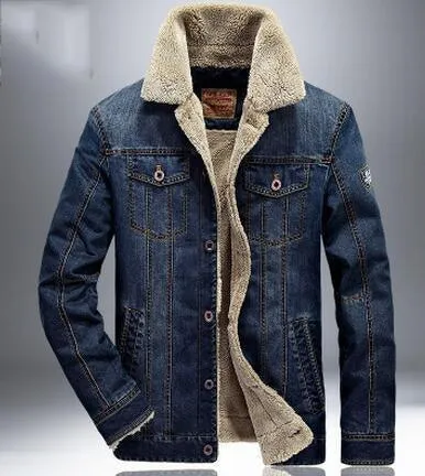 Winter Denim Jeans Jacket For Men