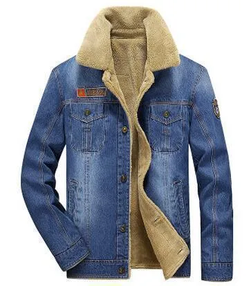 Winter Denim Jeans Jacket For Men