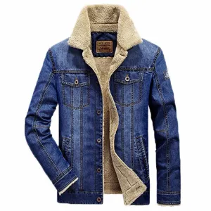 Winter Denim Jeans Jacket For Men