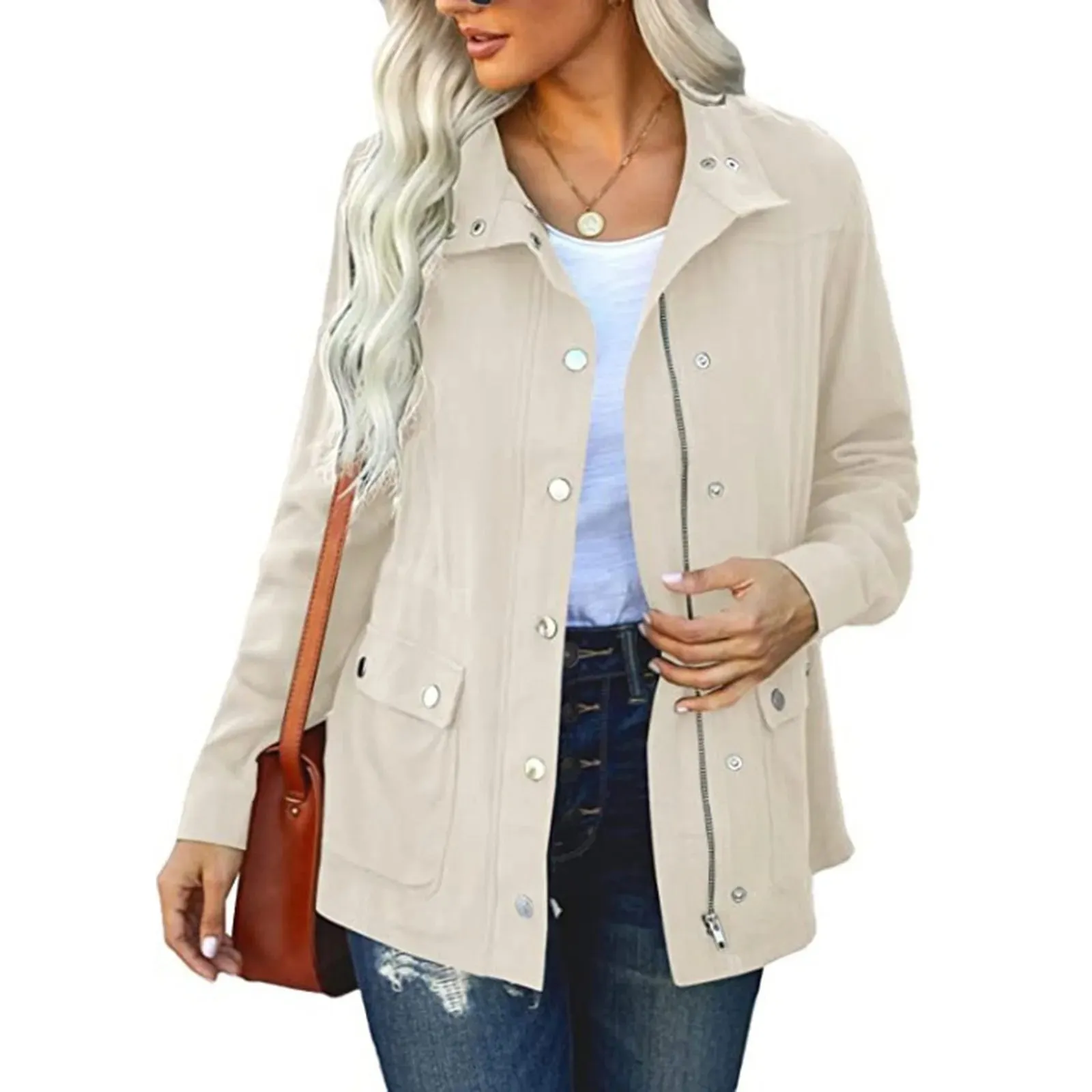 Women Autumn Jackets Rain Outdoor Hooded Jacket Jackets Solid Cardigan Women’S Windproof Women'S Autumn And Winter Ladies Coats