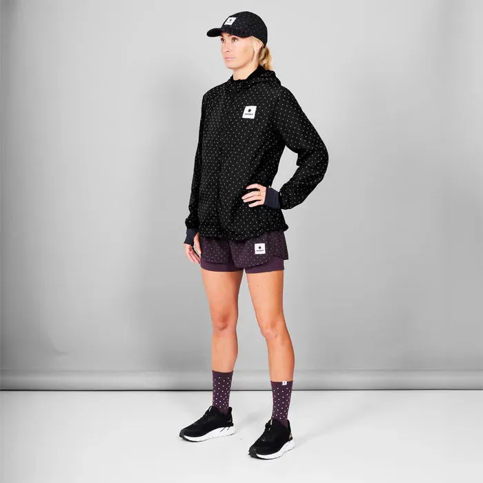 Women Polka Blaze Jacket | Reflective Black