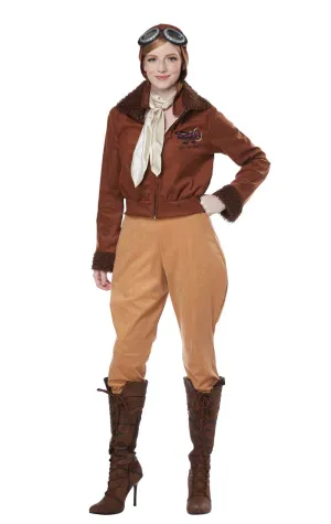 Womens Amelia Earhart Aviator Costume