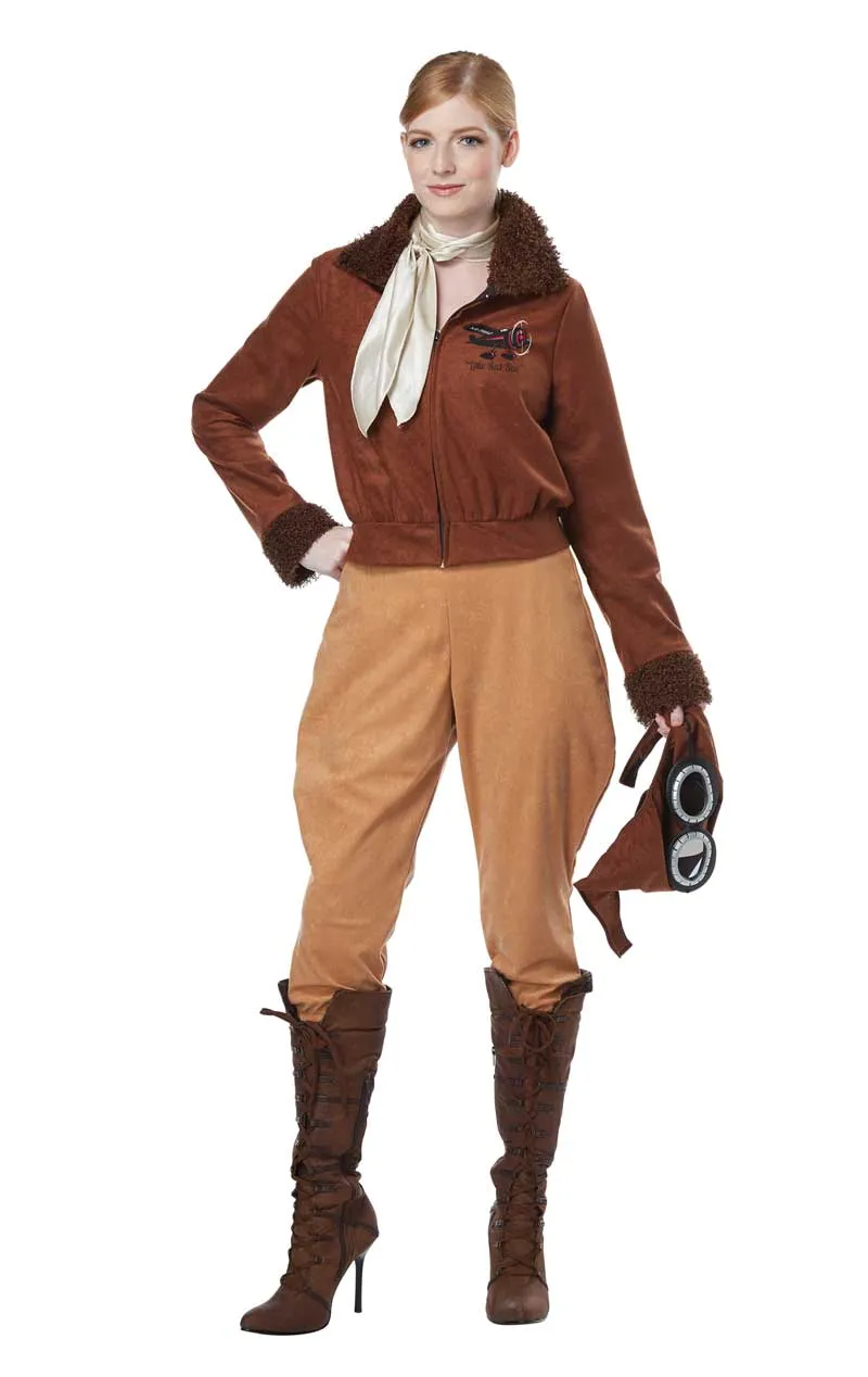 Womens Amelia Earhart Aviator Costume