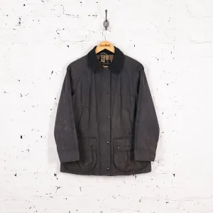 Womens Barbour Beadnell Wax Jacket Coat - Blue - Womens L