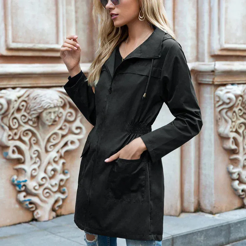 Women's lightweight hooded raincoat by Bella