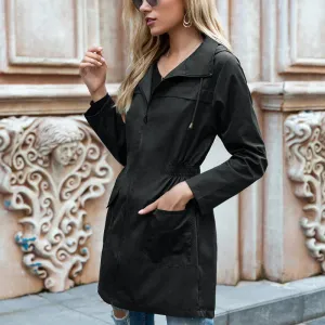 Women's lightweight hooded raincoat by Bella