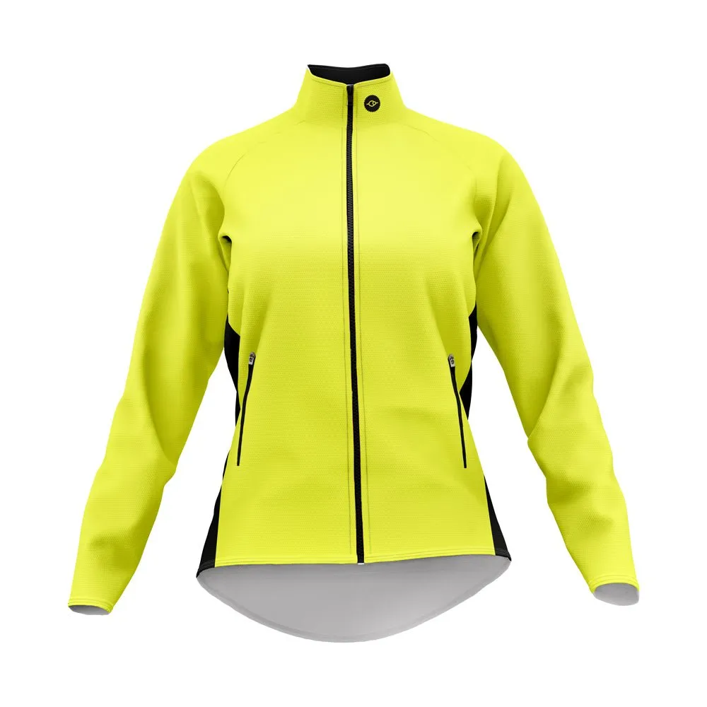 Womens Plain Hi-Vis Tor Winter Cycling Jacket