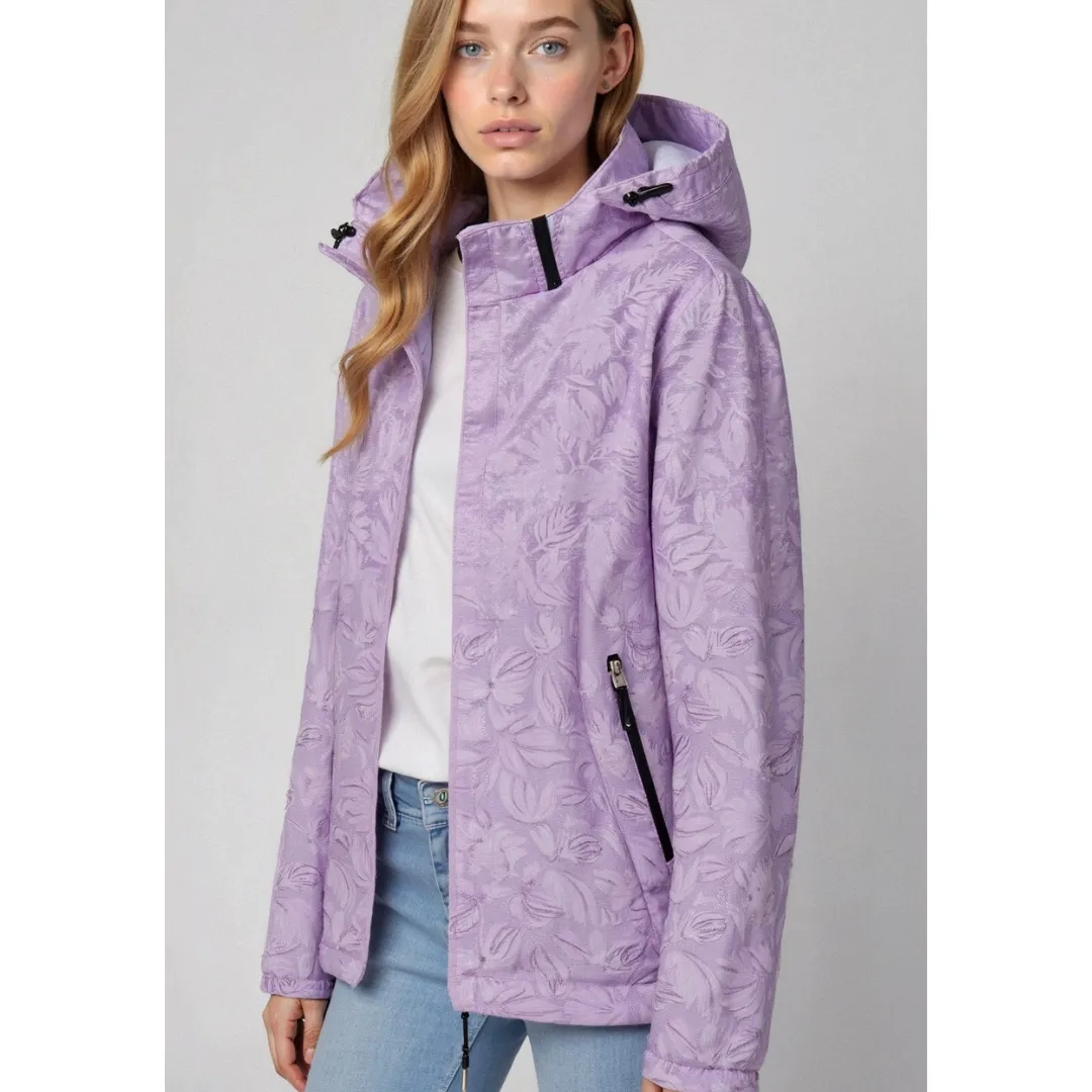 Women's Stylish Printed Hooded Jacket | Lightweight