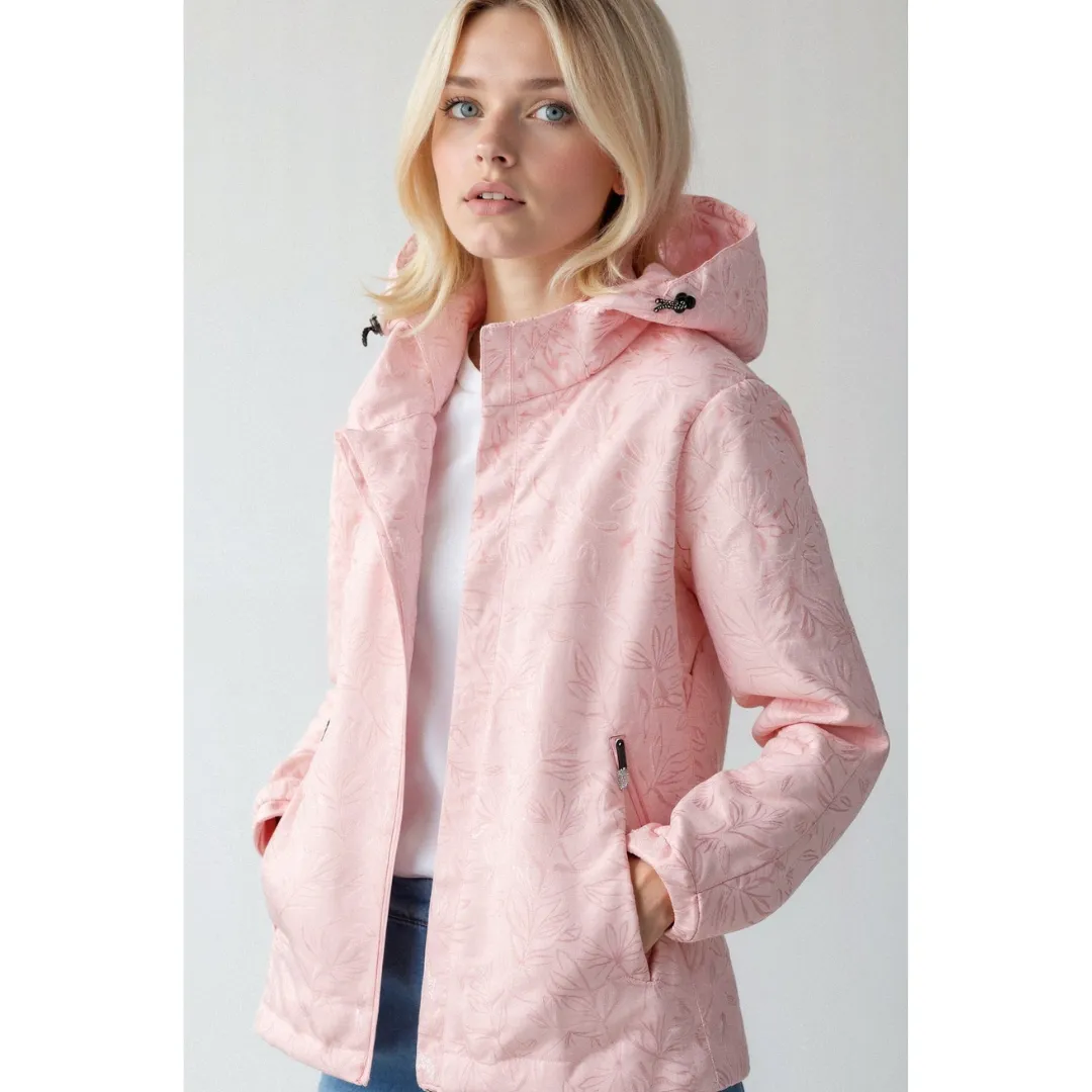 Women's Stylish Printed Hooded Jacket | Lightweight