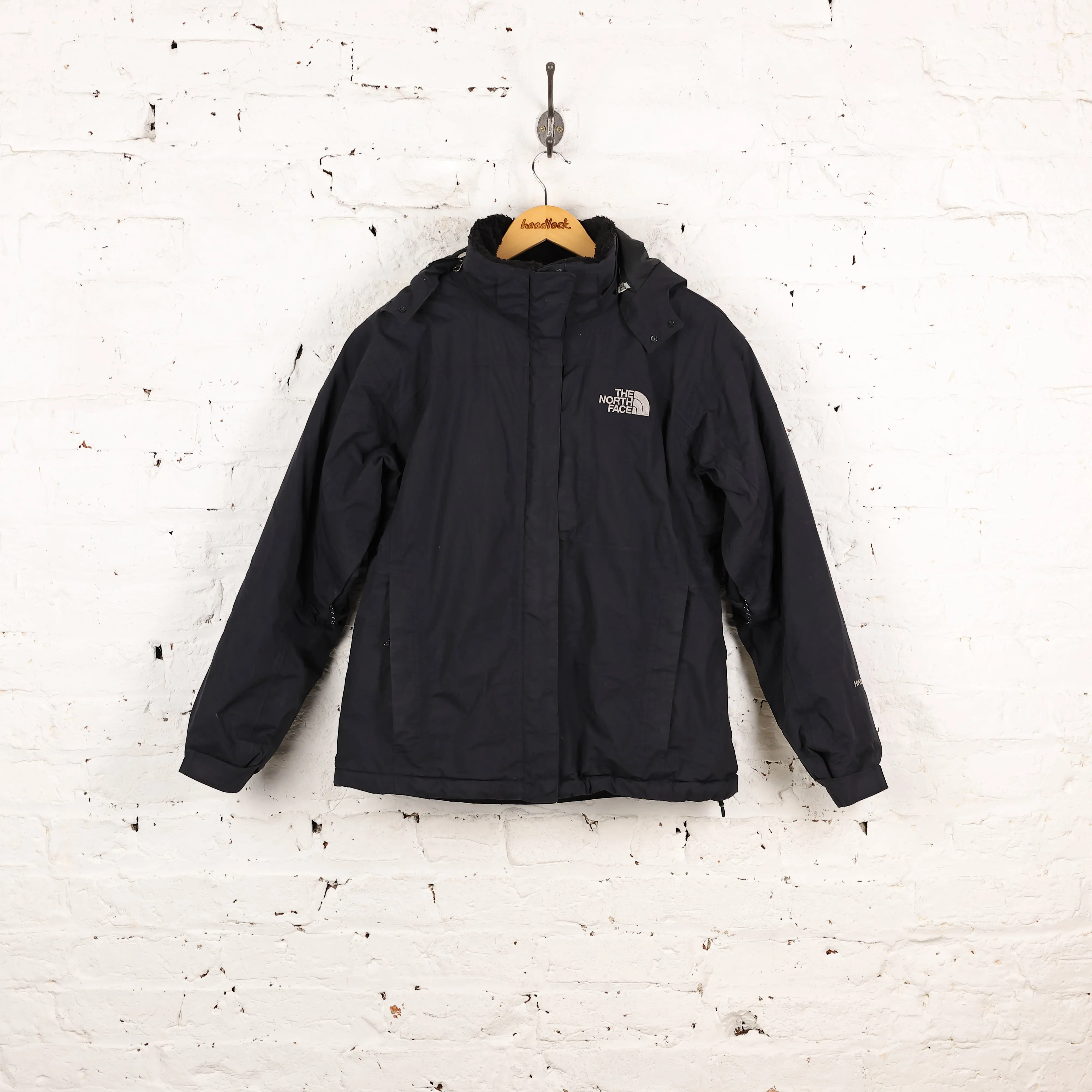 Women's The North Face Hyvent Lined Rain Jacket - Black - Women's M