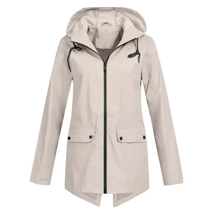 Women's waterproof zip-up coat, Tamara