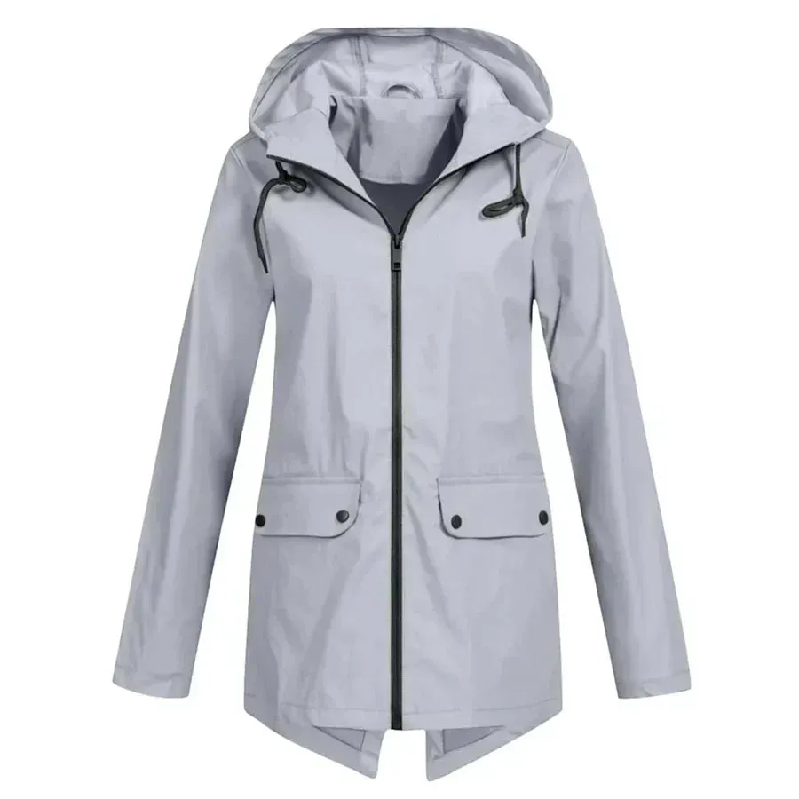 Women's waterproof zip-up coat, Tamara