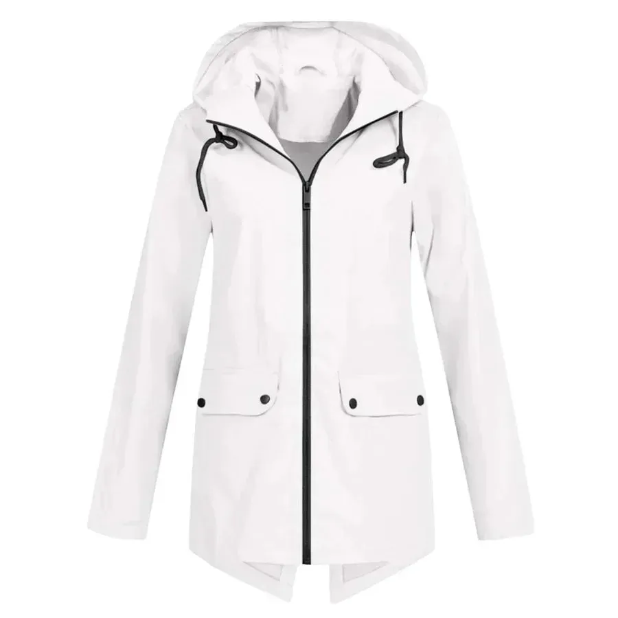 Women's waterproof zip-up coat, Tamara