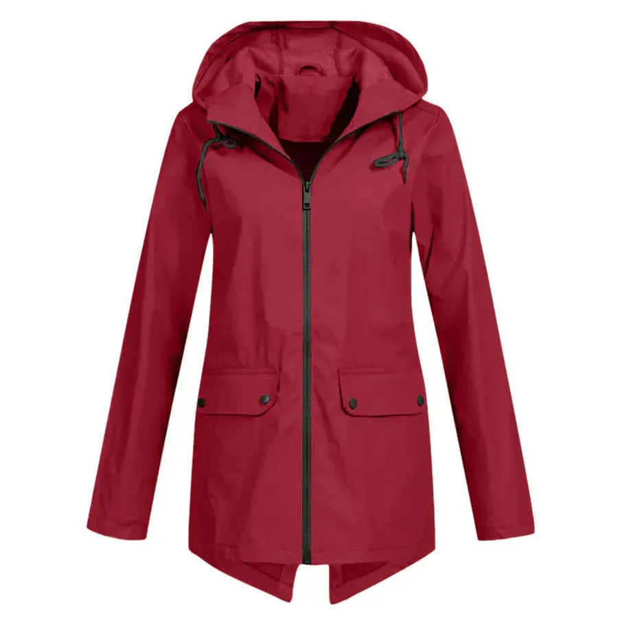 Women's waterproof zip-up coat, Tamara