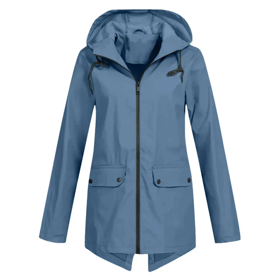 Women's waterproof zip-up coat, Tamara
