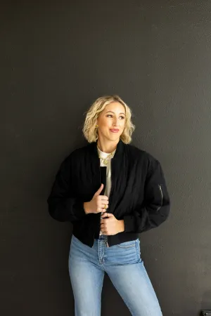 Woodland Walks Quilted Bomber