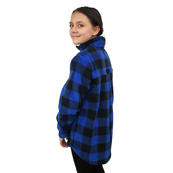 YOUTH CAMP JACKET BUFFALO CHECK BLUE