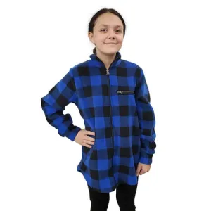YOUTH CAMP JACKET BUFFALO CHECK BLUE