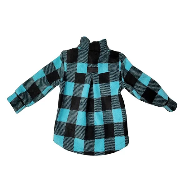YOUTH CAMP JACKET BUFFALO CHECK TEAL